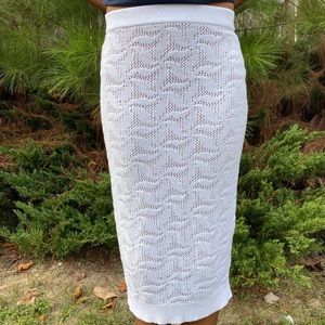 NWT Michael Kors White Sweater Skirt